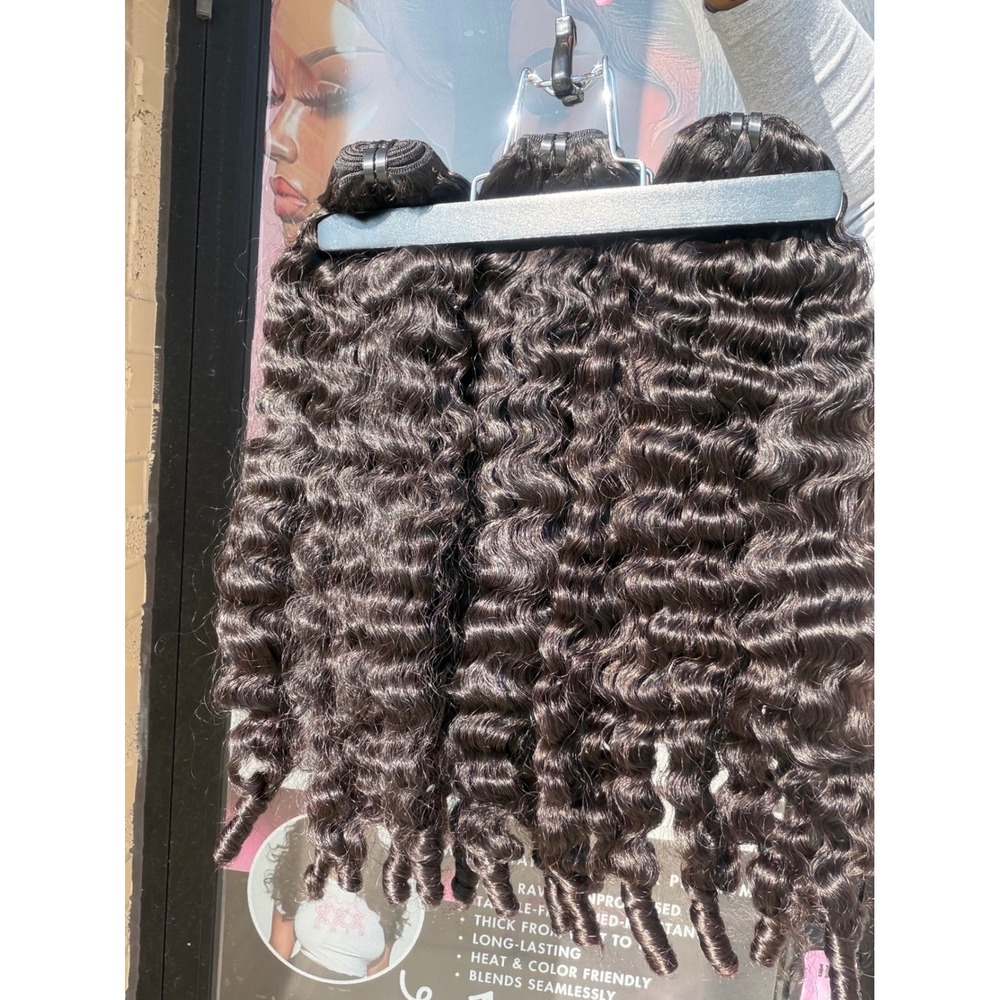 26" Burmese Curly Virgin Human Hair Bundle - Picture 5 of 5